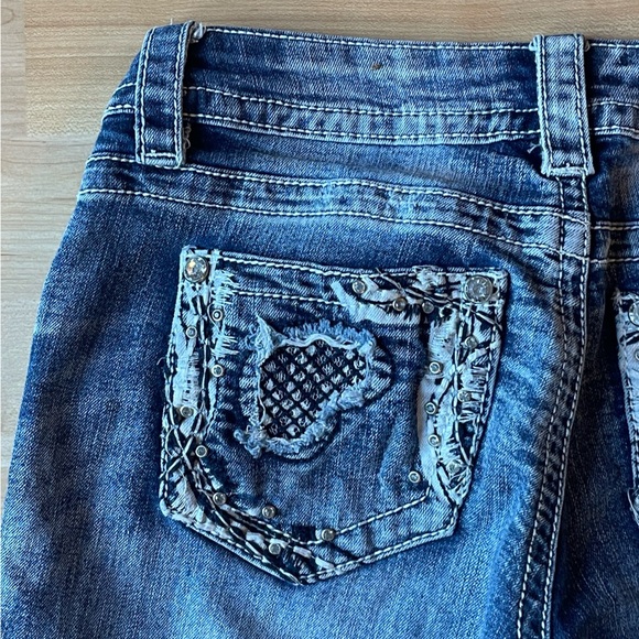 Y2K illegal jeans studded low rise capris - Picture 11 of 12